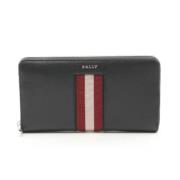 Pre-owned Leather wallets Bally Pre-owned , Black , Heren