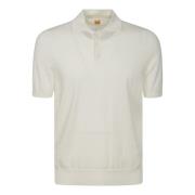 Witte Polo Shirt met Knoopsluiting Hindustrie , Beige , Heren