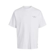 Branding Crew Neck Tee Bright White Jack & Jones , White , Heren