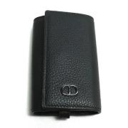 Pre-owned Leather key-holders Dior Vintage , Black , Heren