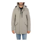 642 Barrow Coat - Stijlvol en warme buitenkleding Woolrich , Gray , He...