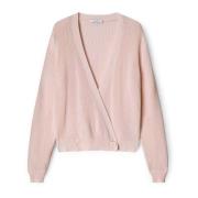 Crossover Cardigan van Katoen Motivi , Pink , Dames