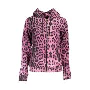 Rosa Katoen Dames Hoodie Cavalli Class , Multicolor , Dames