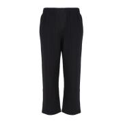 Zwarte elastische taille broek Represent , Black , Heren