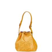 Pre-owned Leather handbags Louis Vuitton Vintage , Yellow , Dames