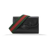 Mini Schoudertas Magnetische Knoop Gucci , Black , Dames