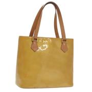 Pre-owned Leather totes Louis Vuitton Vintage , Beige , Dames