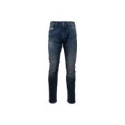 Heren Rits Knoop Jeans Diesel , Blue , Heren