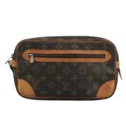 Pre-owned Canvas clutches Louis Vuitton Vintage , Brown , Dames