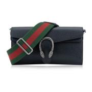 Leren Schoudertas Magneetsluiting Gucci , Black , Dames