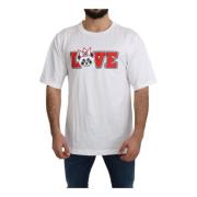 Panda Love T-shirt met ronde hals Dolce & Gabbana , White , Heren