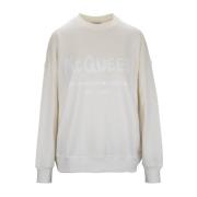 Stijlvolle Dames Pullover Sweatshirt Alexander McQueen , White , Dames