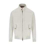 Natuurlijke Beige Tartan Bomberjack Baracuta , White , Heren