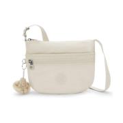 Compacte Crossbody Tas met Meerdere Zakken Kipling , Beige , Unisex