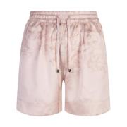 Zijden Roze Sjaal Kiton , Pink , Dames