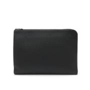 Pre-owned Leather clutches Louis Vuitton Vintage , Black , Dames