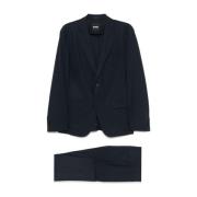 Blauwe Jurk Met Voorknoopsluiting Achterventilatie Hugo Boss , Blue , ...