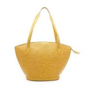 Pre-owned Leather handbags Louis Vuitton Vintage , Yellow , Dames