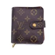 Pre-owned Coated canvas wallets Louis Vuitton Vintage , Brown , Dames