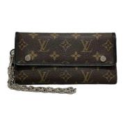 Pre-owned Canvas wallets Louis Vuitton Vintage , Brown , Dames