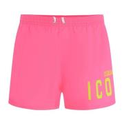 Midi Zwemshorts voor Mannen Dsquared2 , Pink , Heren