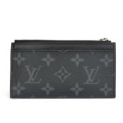 Pre-owned Canvas wallets Louis Vuitton Vintage , Black , Heren