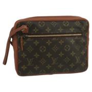 Pre-owned Canvas clutches Louis Vuitton Vintage , Brown , Dames