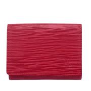 Pre-owned Leather wallets Louis Vuitton Vintage , Red , Dames