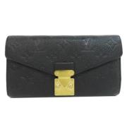 Pre-owned Canvas wallets Louis Vuitton Vintage , Black , Dames