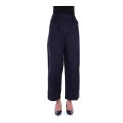 Wide Trousers Woolrich , Blue , Dames