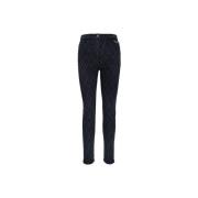 Gouden knoop rits dames jeans Elisabetta Franchi , Black , Dames