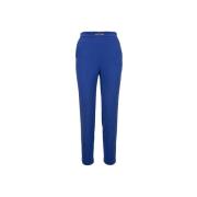 Gouden Metalen Detail Rits Haak Broek Elisabetta Franchi , Blue , Dame...