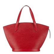 Pre-owned Leather handbags Louis Vuitton Vintage , Red , Dames