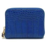 Pre-owned Leather wallets Louis Vuitton Vintage , Blue , Dames