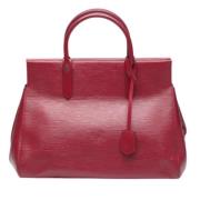 Pre-owned Leather handbags Louis Vuitton Vintage , Red , Dames