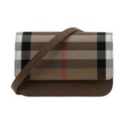 Leren Schoudertas Magnetische Knoop Burberry , Multicolor , Dames