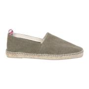 Groene Canvas Espadrilles Amandel Teen Instapper Castañer , Green , He...