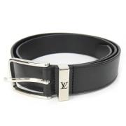 Pre-owned Leather belts Louis Vuitton Vintage , Black , Heren