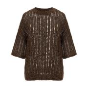 Bruine Sweaters voor Mannen Brunello Cucinelli , Brown , Dames