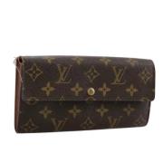 Pre-owned Canvas wallets Louis Vuitton Vintage , Brown , Dames