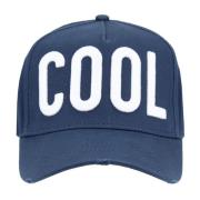 Coole Baseballpet met Gesp Dsquared2 , Blue , Unisex