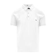 Heren Knoop Polo Shirt Fay , White , Heren