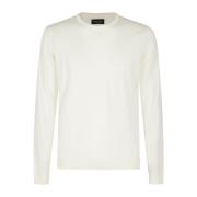 Stijlvolle Crew Neck Sweater Roberto Collina , Beige , Heren