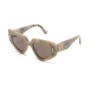 Lw40155I 60E Sunglasses Loewe , Green , Dames