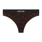 Luipaardprint Bruin Ondergoed Tom Ford , Brown , Dames