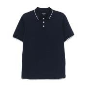 Blauwe T-shirts en Polos Giorgio Armani , Blue , Heren