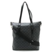 Pre-owned Canvas shoulder-bags Louis Vuitton Vintage , Black , Dames