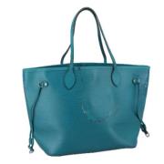 Pre-owned Leather totes Louis Vuitton Vintage , Blue , Dames