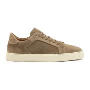 Suede sneakers in taupe kleur Kazar , Beige , Heren