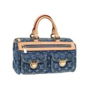 Pre-owned Denim handbags Louis Vuitton Vintage , Blue , Dames